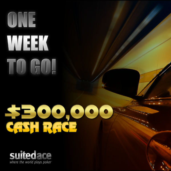 Patience is a virtue. $300,000 Cash Race.