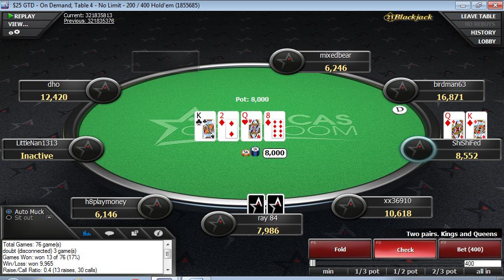 best hand of the night 10/5 ended 8:34pm 11th place pt1