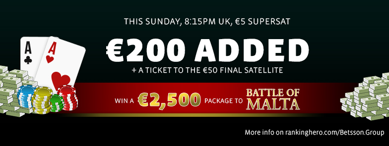 SuperSat on Sunday - €200 added!